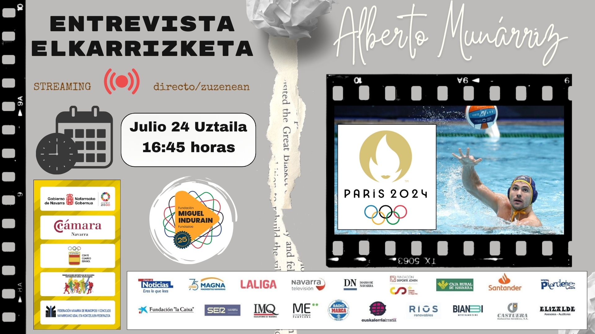 ENTREVISTA ONLINE CON ALBERTO MUNÁRRIZ